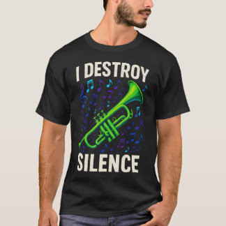Jag förstör tystnad - Saxofonistmusik T Shirt
