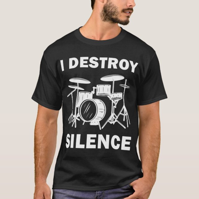 Jag förstör tystnad t shirt (Framsida)