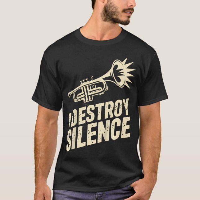 Jag förstör tystnad t shirt (Framsida)