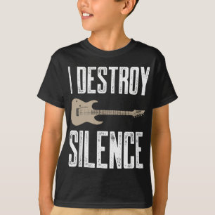 Jag förstör tystnadsplikten Electric Guitarist Gui T Shirt
