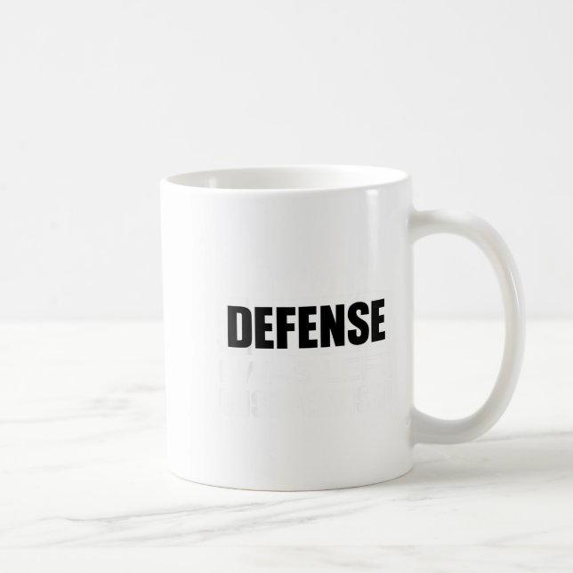 Jag Försvar Vänster Utan Tillsyn Citat 1 Kaffemugg (Höger)