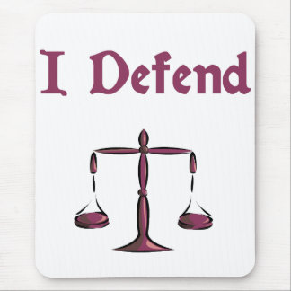 Jag försvarar advokaten Mousepad Musmatta