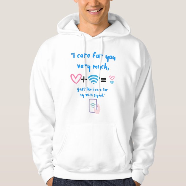 JAG FÖRSVARAR FÖR MIN WIFI HOODIE (Framsida)