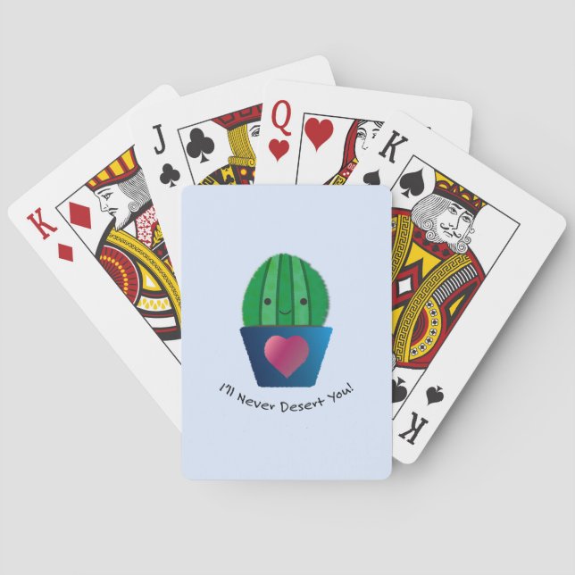 Jag förtjänar aldrig Cactus Casinokort (Baksidan)