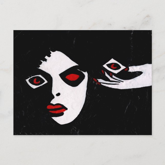 Jag förutser en svart söndag vykort (Framsida)