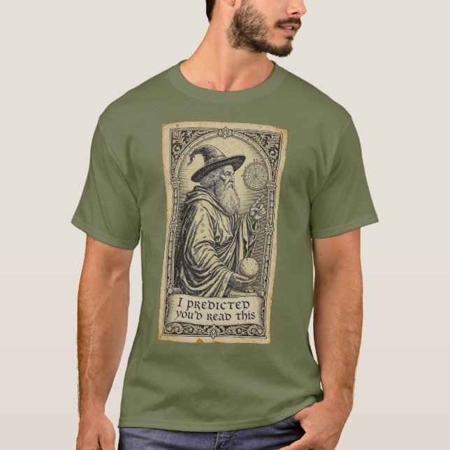JAG FÖRUTSPÅDDE ATT DU SKULLE LÄSA DETTA T SHIRT (Framsida)
