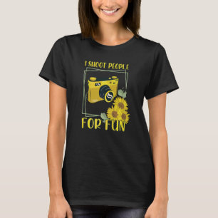 Jag fotar folk för skojs skull Solros Foto T Shirt