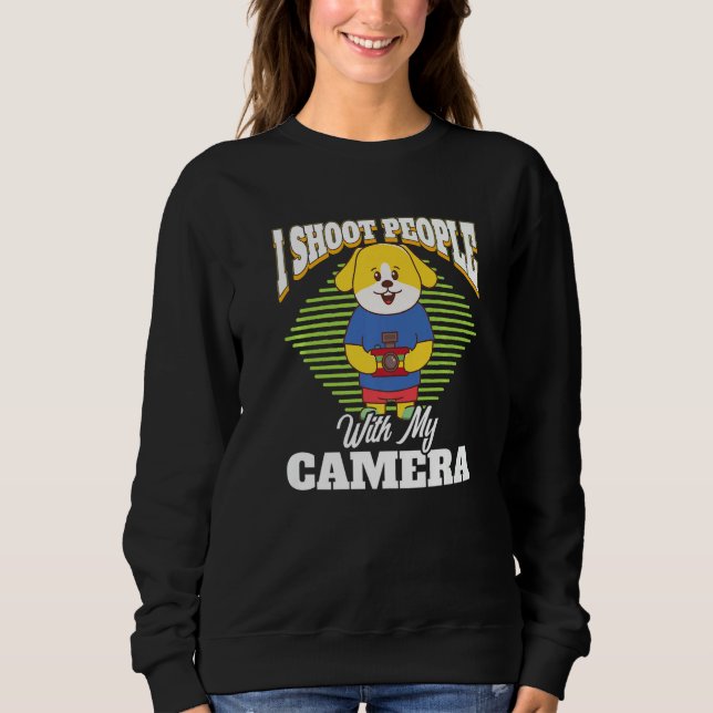 Jag fotar folk med min Camera Dog Came T Shirt (Framsida)