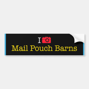"Jag fotograferar Mail Pouch lador" dekal