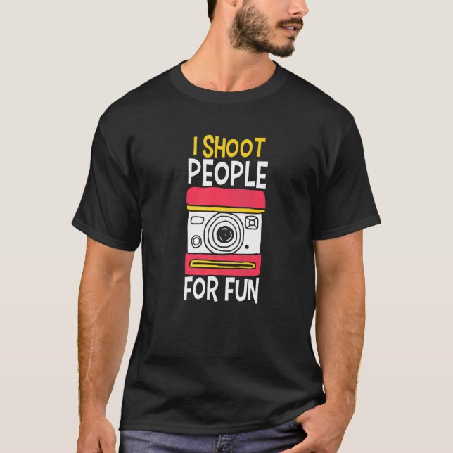 Jag Fotograferar Människor För Nöjes Skull Sarcasm T Shirt (Framsida)