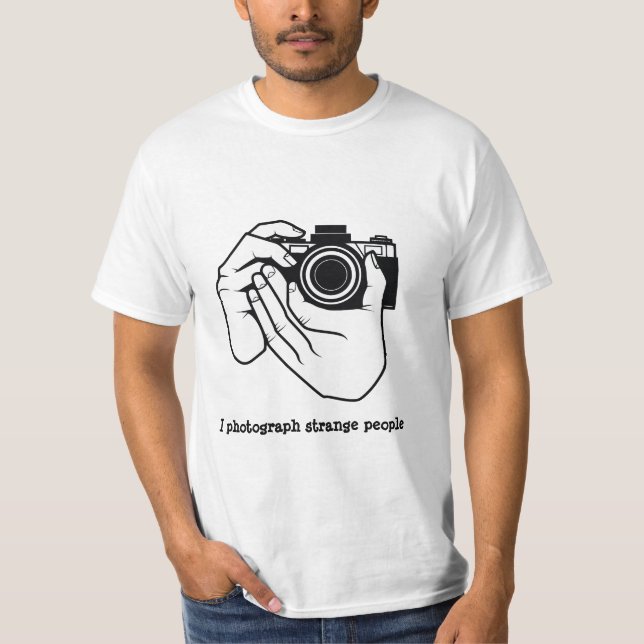 Jag fotograferar märkliga människor t shirt (Framsida)