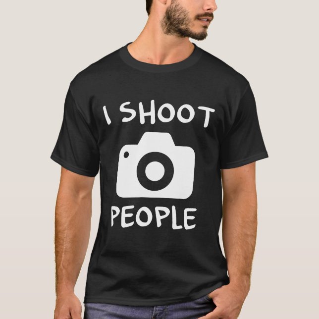 Jag fotograferar personfotografi Jul T Shirt (Framsida)