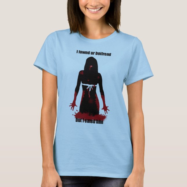 Jag fowndurboifrend men jag eated honom t shirt (Framsida)