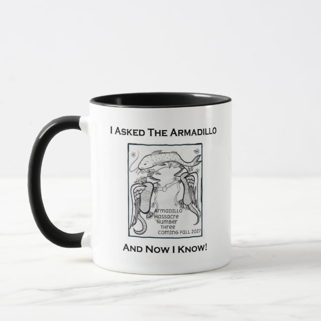 Jag frågade armadillomuggen mugg (Vänster)