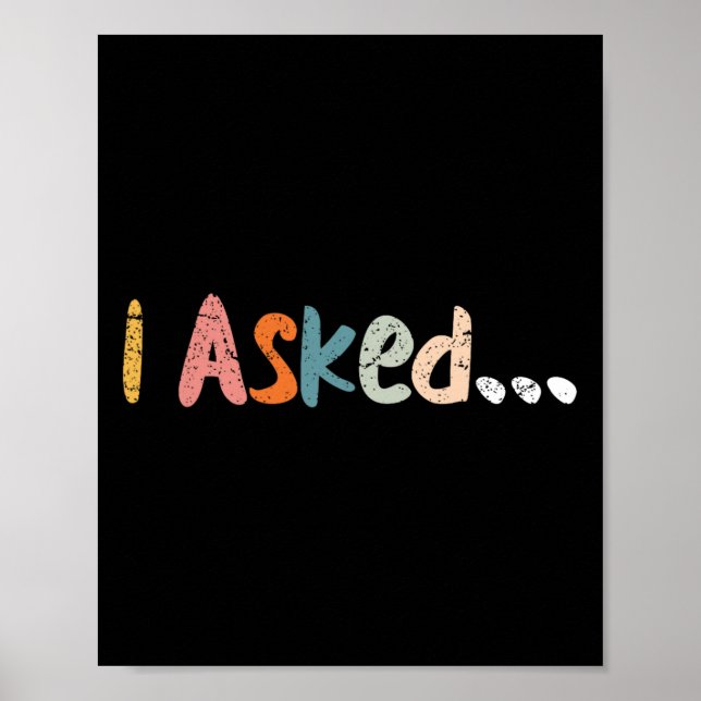 Jag frågade Bröllop Groom Fiance Future, Engaged E Poster (Framsidan)