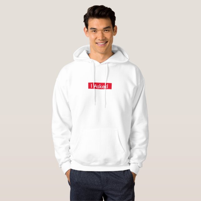 Jag frågade Manar Hoodie (Hel framsida)