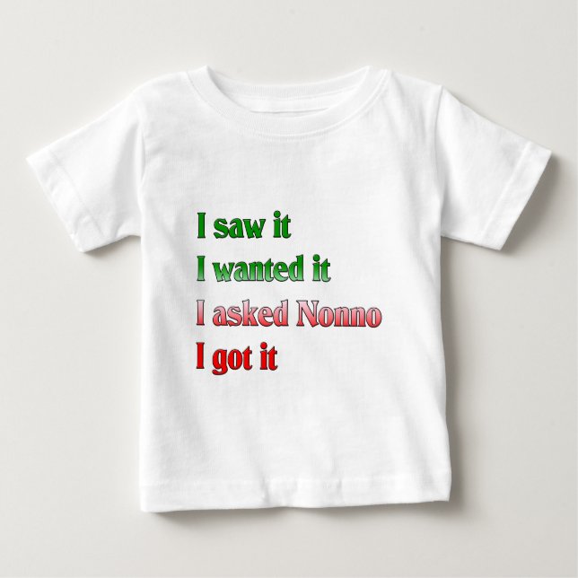 Jag frågade Nonno Tee Shirt (Framsida)