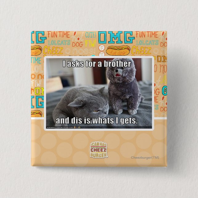 Jag frågar för en broder knapp (Framsida)