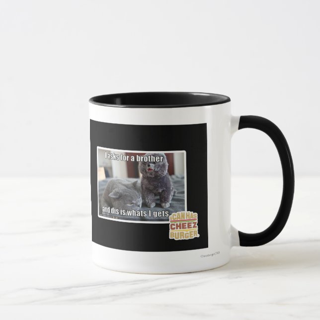 Jag frågar för en broder mugg (Höger)