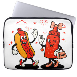 Jag frågar om Juicy Wieners Vuxen humor Funny Laptop Fodral