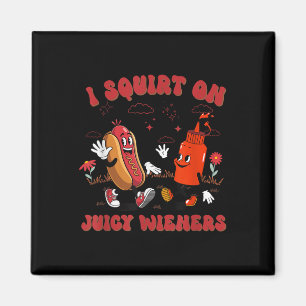 Jag frågar om Juicy Wieners - Vuxen humor Funny Magnet