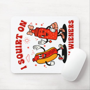 Jag frågar om Juicy Wieners Vuxen humor Funny Musmatta