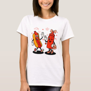 Jag frågar om Juicy Wieners Vuxen humor Funny T Shirt