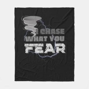 Jag frågar vad du fruktar Tornado Chaser Fleecefilt