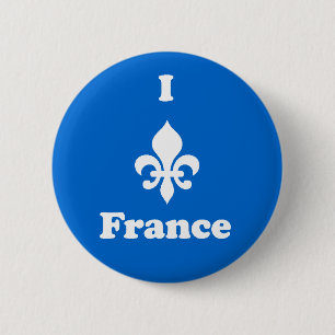 Jag frankriken Fleur-de-Lis knäppas Knapp