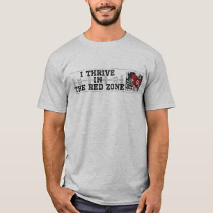 Jag frodas i Röda Zonare röda T-shirt