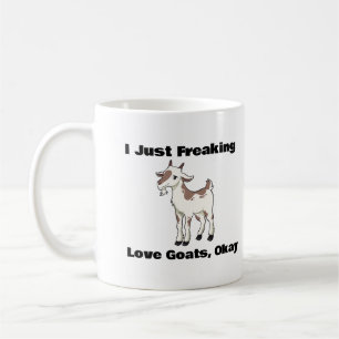 Jag fryser bara Kärlek-getter, okej, Goat Coffee M Kaffemugg
