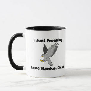 Jag fryser bara Kärlek Hawks, okej, Hawks Coffee M Mugg