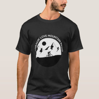 Jag fryser Kärlek bergsbiking för Biker Bike Ri T Shirt