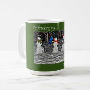 Jag fryser min Jingle Klockor av - Snö Kaffemugg