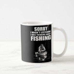 Jag funderade på att fiska efter en ung fiskare kaffemugg