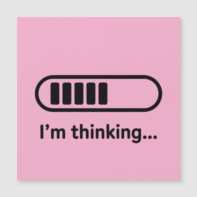 Jag funderar... Laddar förloppsindikator Rosa Mini (Framsida)