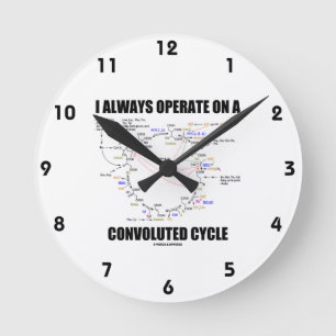 Jag fungerar alltid ett Convoluted cyklar på Rund Klocka