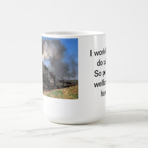 Jag fungerar hårt ångatåg 00 kaffemugg