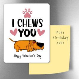 Jag fuskar dig.. Valentine från hund kylen Magnet