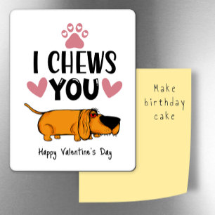 Jag fuskar dig.. Valentine från hund kylen Magnet