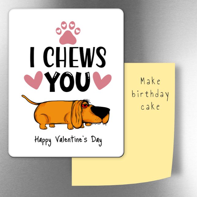Jag fuskar dig.. Valentine från hund kylen Magnet (Skapare uppladdad)