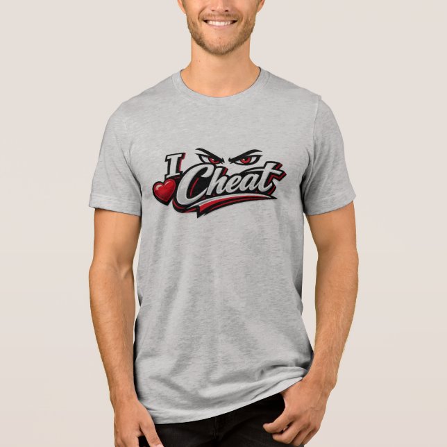 Jag Fuskar Fet Typografi T-Shirt (Framsida)