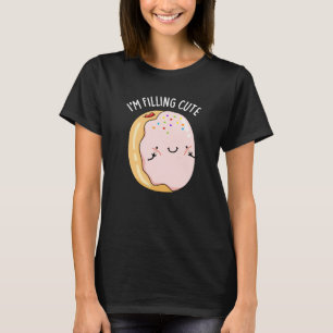 Jag fyller Cute Funny Jelly Donut Pun Mörk BG T Shirt