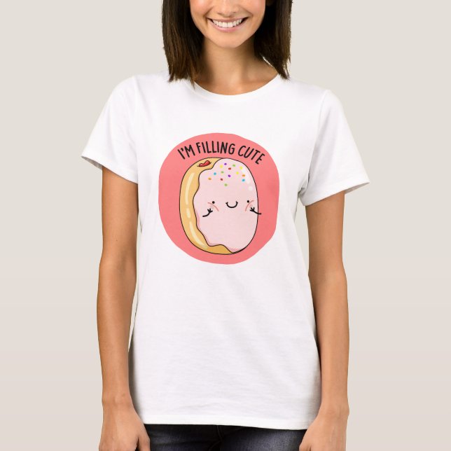 Jag fyller Cute Funny Jelly Donut Pun T Shirt (Framsida)