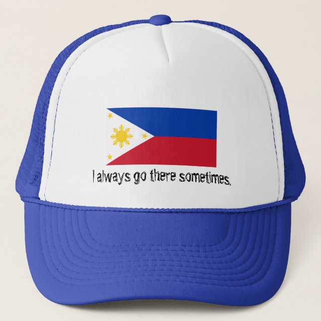 Jag går alltid där ibland hatten truckerkeps (Framsida)