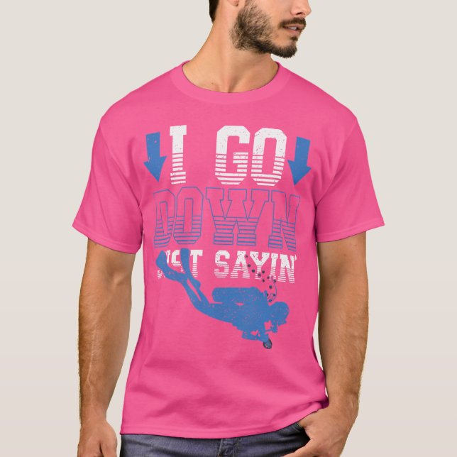 Jag går bara ner och säger: "Frys Dyka Dive" T Shirt (Framsida)