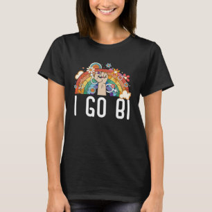 Jag går Bi Bisexual Rainbow Pride March Bisexualit T Shirt