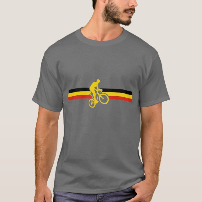 Jag går den Belgien Cyclocross skjortan T-shirt (Framsida)
