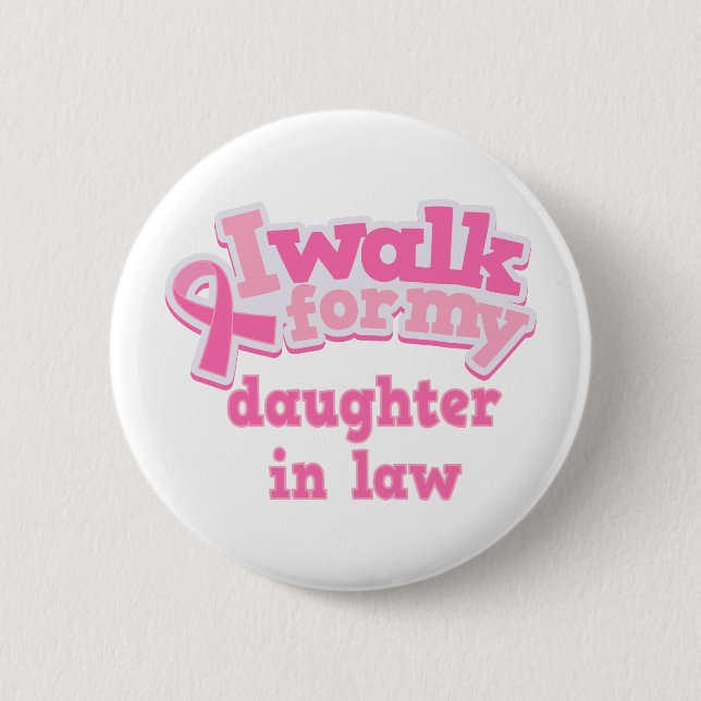 Jag går för min dotter i lag knapp (Framsida)