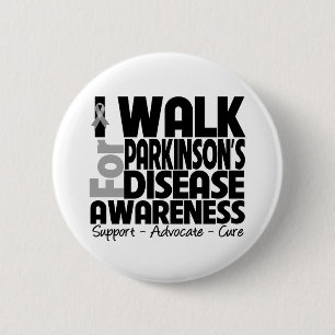Jag går för Parkinsons sjukdommedvetenhet Knapp